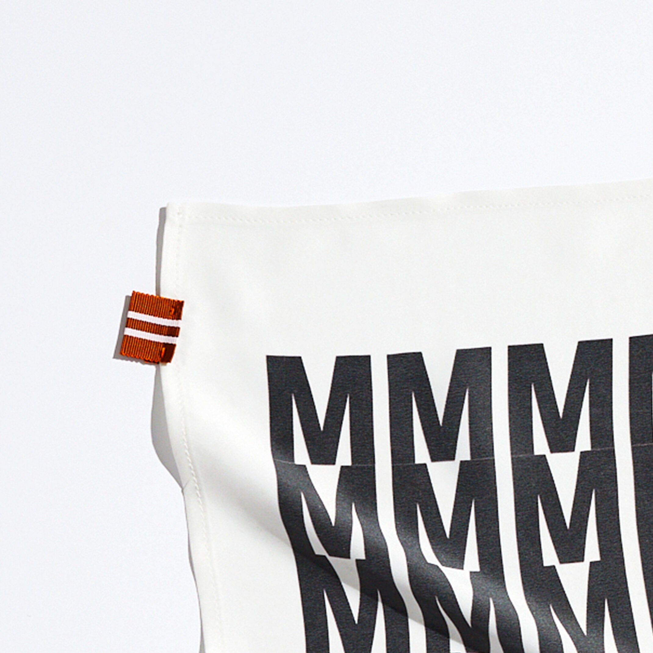 White Monogram Silk Bandana