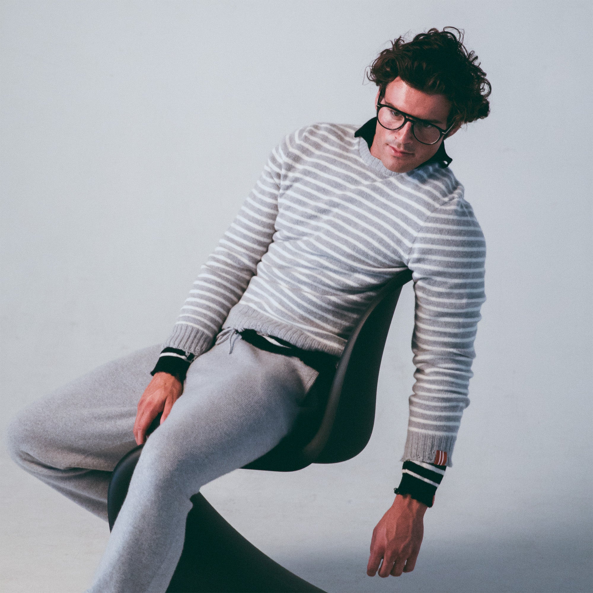 The Cashmere Grey Stripe
