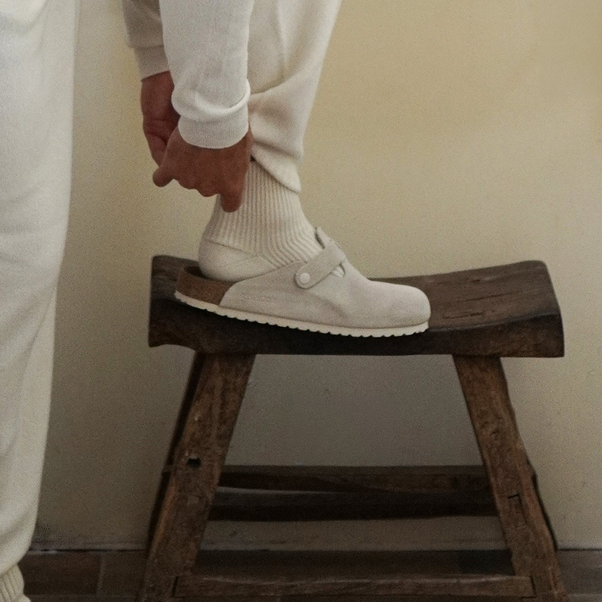 Off-Duty Cashmere Ribbed Sock