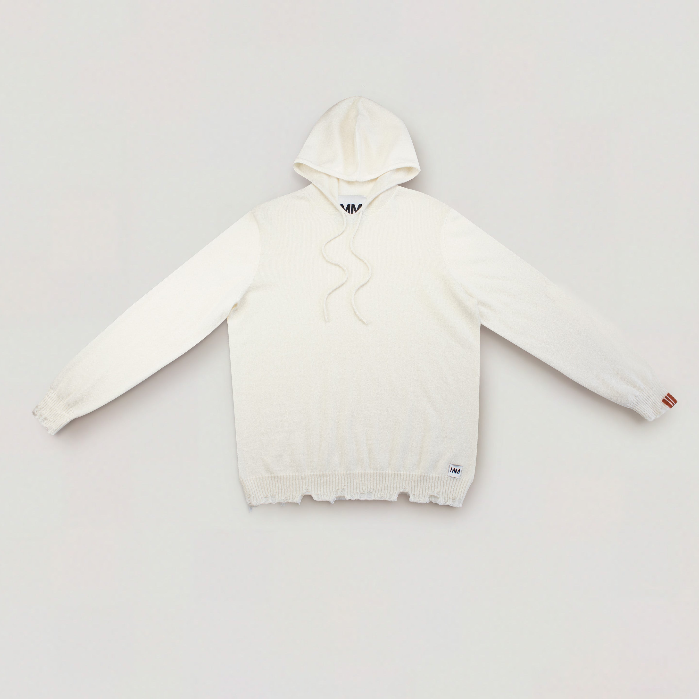 MM Ivory Cashmere Hoodie