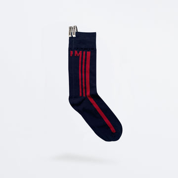 The Navy Striped Sock