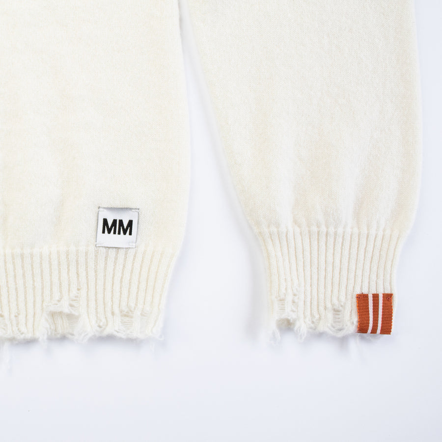 MM Ivory Cashmere Hoodie